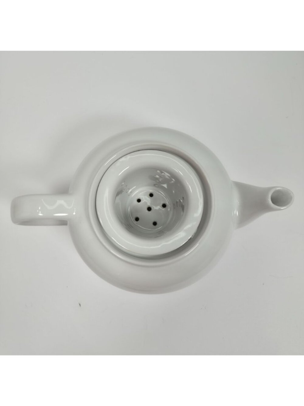 Le Creuset White Ceramic Teapot With Infuser Sturdy Handle & Lid - Picture 8 of 11